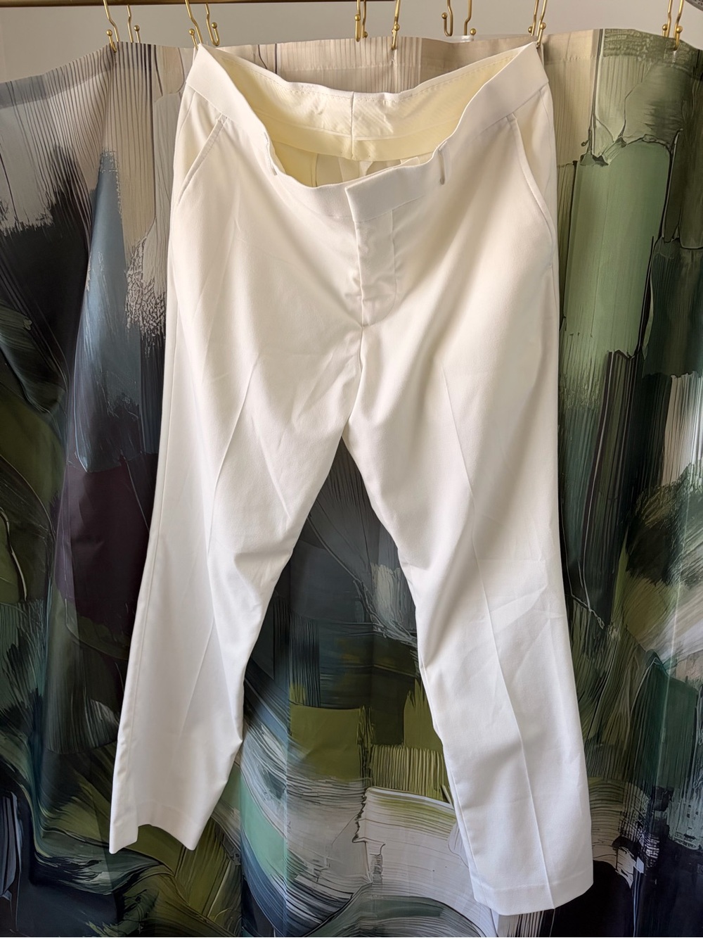 J. Ferrar ivory dress pants